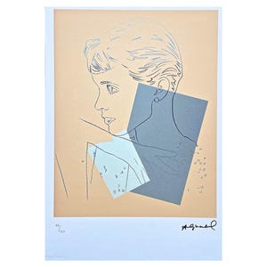 ANDY WARHOL - Portrait - signed, numbered edition 73/125, certificate, 35x50 cm (13,8x19,7 in) #artwall #artprint #popart #warhol