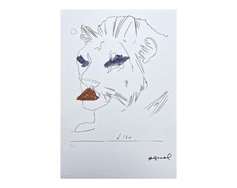 ANDY WARHOL - León - Edición firmada y numerada 58/125, certificado, 35 x 50 cm (13,8 x 19,7 in) #artwall #artprint #popart #warhol