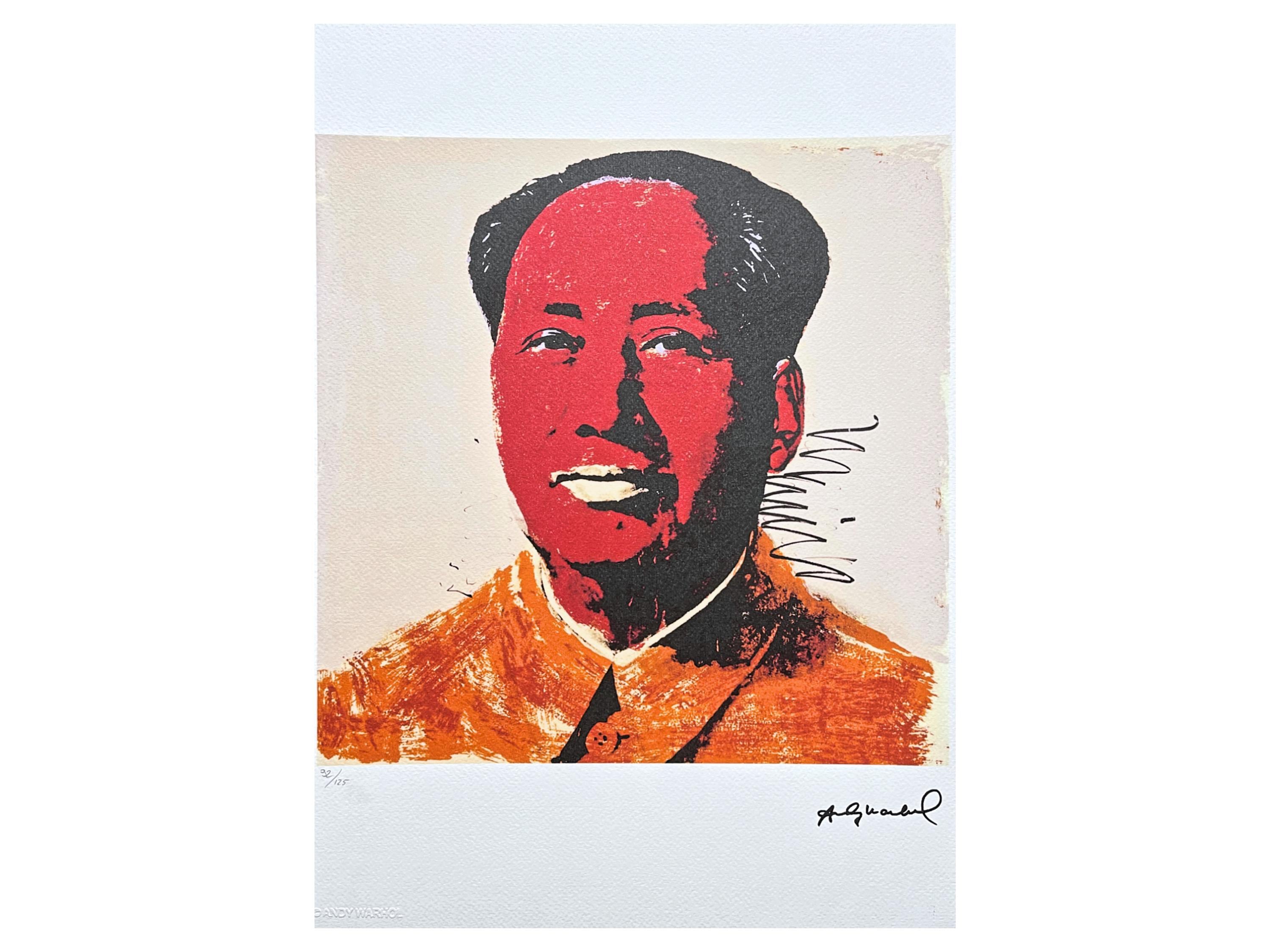 アンディ・ウォーホル - 毛沢東 - 署名入り、エディション番号入り、92