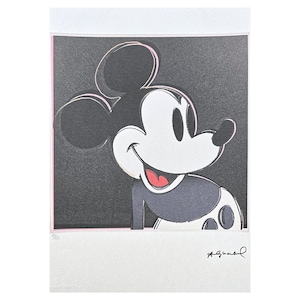 ANDY WARHOL - Mickey Mouse - signed, numbered edition 90/125, certificate, 35x50 cm (13,8x19,7 in) #artwall #artprint #popart #warhol