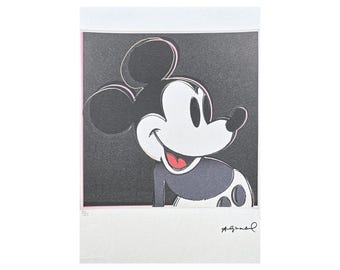 アンディ・ウォーホル - ミッキーマウス - サイン入り、番号入り