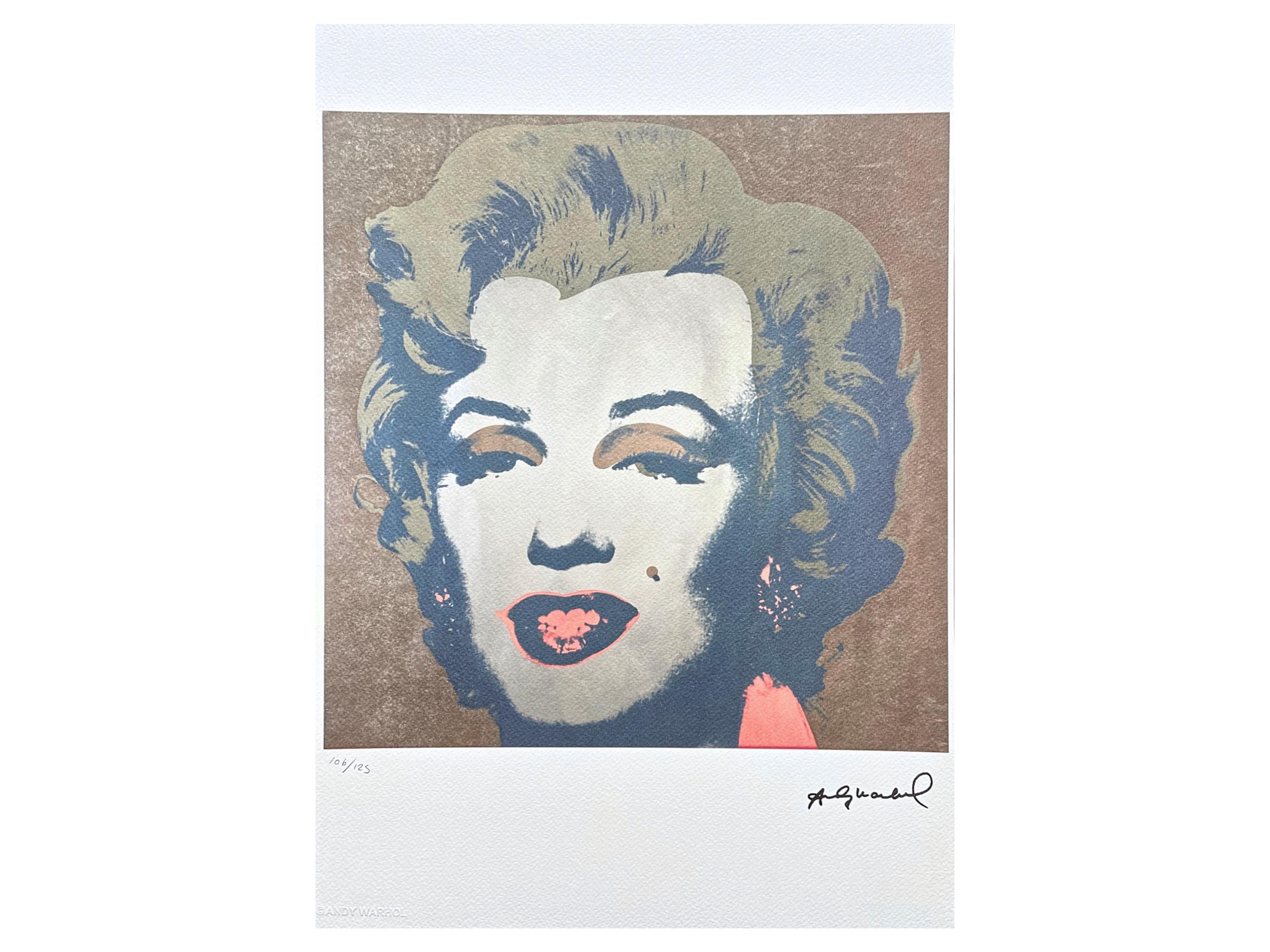 アンディ・ウォーホル - マリリン・モンロー - サイン入り