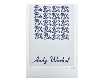 ANDY WARHOL - 20x Vacas - edición firmada y numerada 28/125, certificado, 35 x 50 cm (13,8 x 19,7 in) #artwall #artprint #popart #warhol