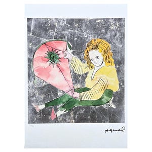 ANDY WARHOL - Blonde girl - signed, numbered edition 38/125, certificate, 35x50 cm (13,8x19,7 in)#artwall #artgift #artprint #popart #warhol