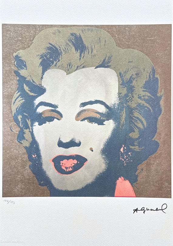 アンディ・ウォーホル - マリリン・モンロー - サイン入り