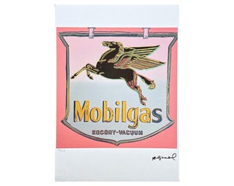 ANDY WARHOL - Mobilgas - signed, numbered edition 100/125, certificate, 35x50 cm (13,8x19,7 in) #artwall #artprint #popart #warhol