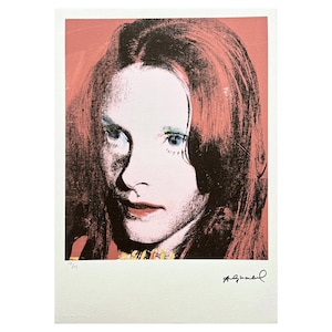 ANDY WARHOL - Sandra Brant - signed, numbered edition 58/125, certificate, 35x50 cm (13,8x19,7in)#artwall #artgift #artprint #popart #warhol