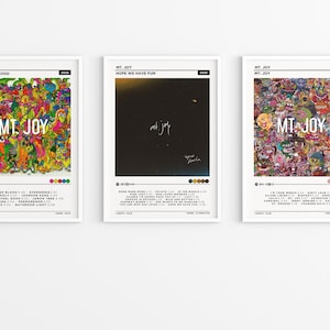 Mt Joy - Hope We Have Fun, Orange Blood Album Set Poster / Album Cover Poster / Music Gifts / Music Art Print