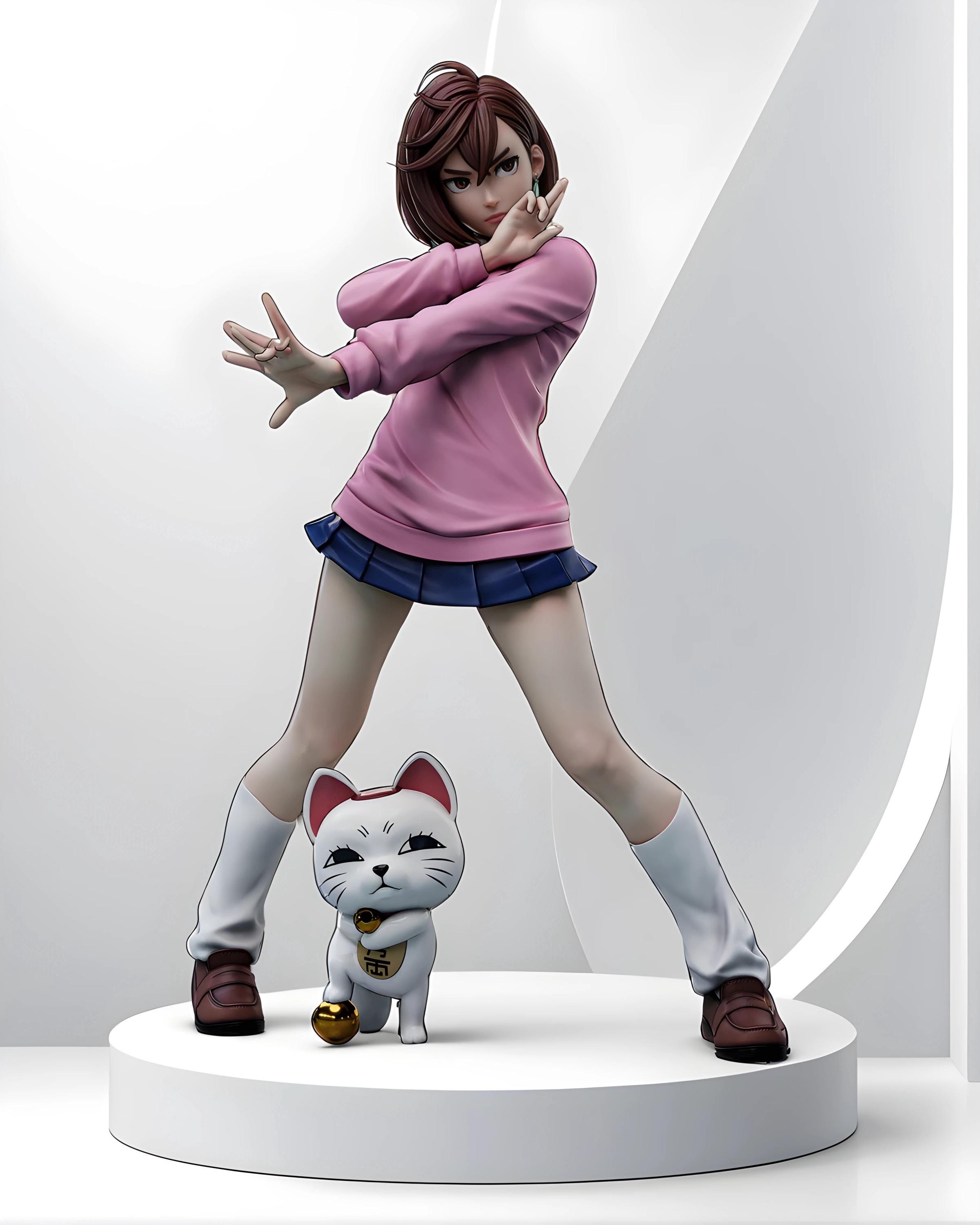 Momo Dandadan 3D STL File | Anime 3D Model | Resin Stl File | FDM Stl File | Instant Download Stl | Fan Art Figurine