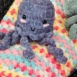 Super Soft, Blue Chenille Jellyfish Plushie
