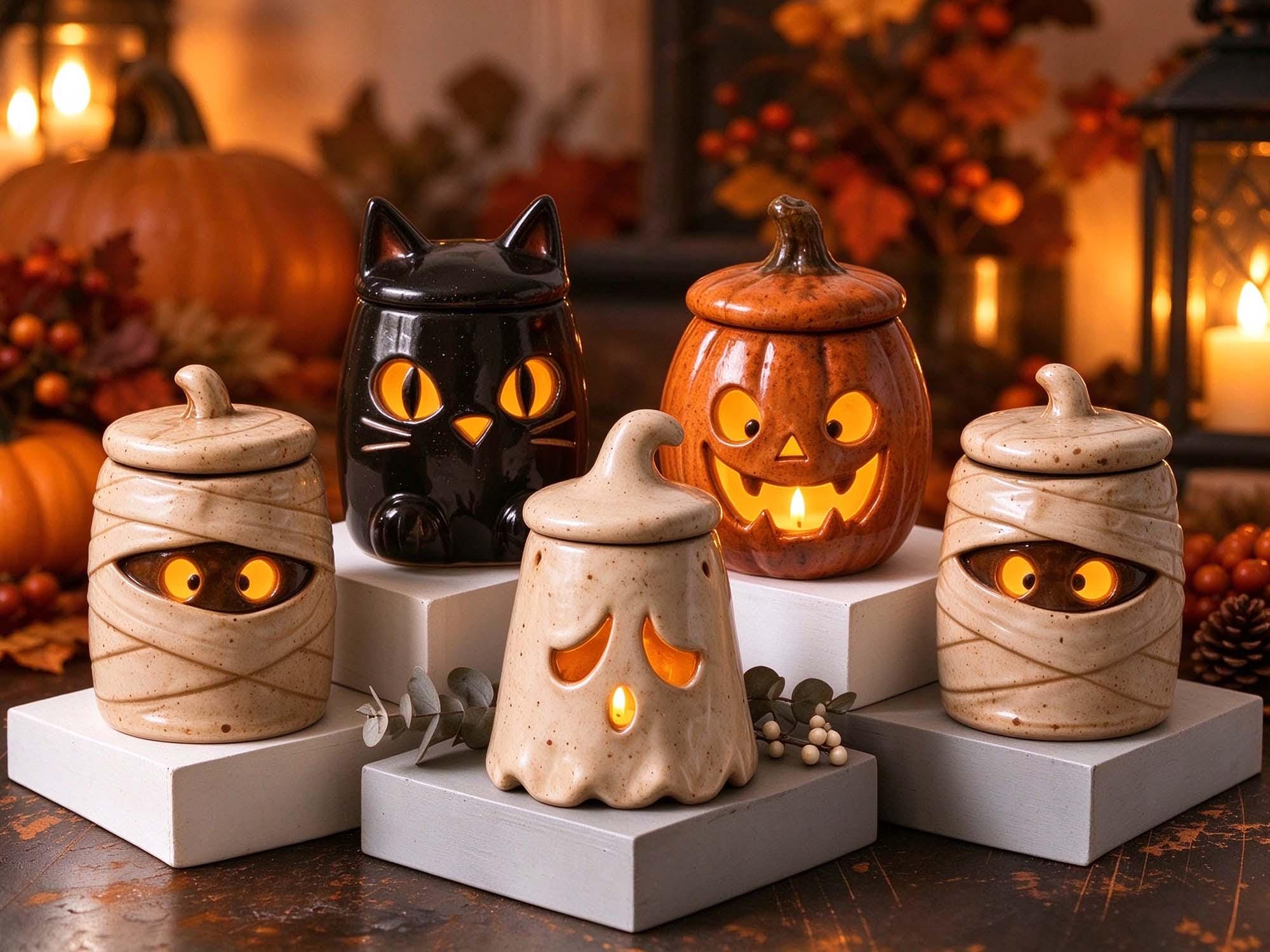 Yankee Candle 【ハロウィン 】陶器製オブジェ 2点セット舶来品 Halloween Yankee Candle Shade - Etsy Canada