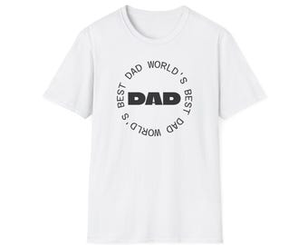 Der beste Vater der Welt Unisex Softstyle T-Shirt, perfektes Vatertagsgeschenk, lässige Alltagskleidung, Papa Witz Tee, bequemes Papa Hemd