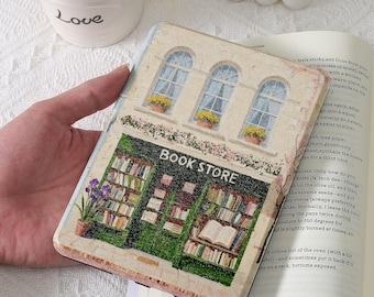 Book store Personalized Kindle Paperwhite Case 1/2/3/4, Custom Kindle Case with Hand Strap, Kindle 2019–2022 Cover, Book Lover Gift
