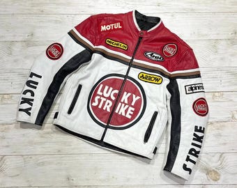 希少なヴィンテージレーシングラッキーストライクジャケット サイズXL