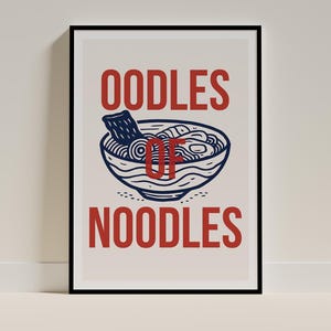 Ramen Poster Art - Digital Art - Printable poster - Ramen Noodles - Kitchen Decor