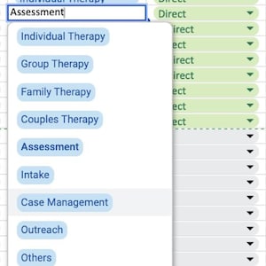 Effortless Tracking Tool for Therapy Interns - Stay Organized with Google Sheets Log