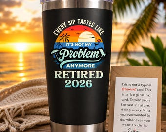 Funny Retirement Gift for Men Women Tumbler, Coworker Farewell Gift , Retired 2026 Party Cup