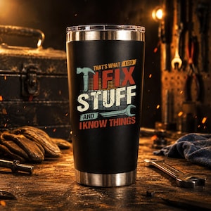 Fathers Day Gift For Him, Men, Husband , Funny 'I Stuff' Dad Birthday Gifts Tumbler