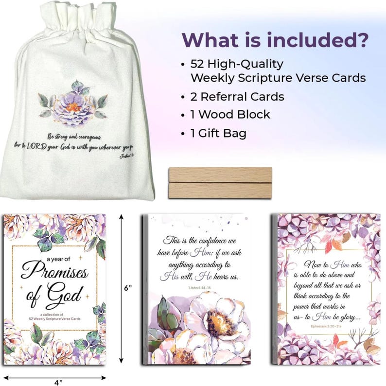 Christian Gift Set – Inspirational Faith Gift for Women, Daily ...