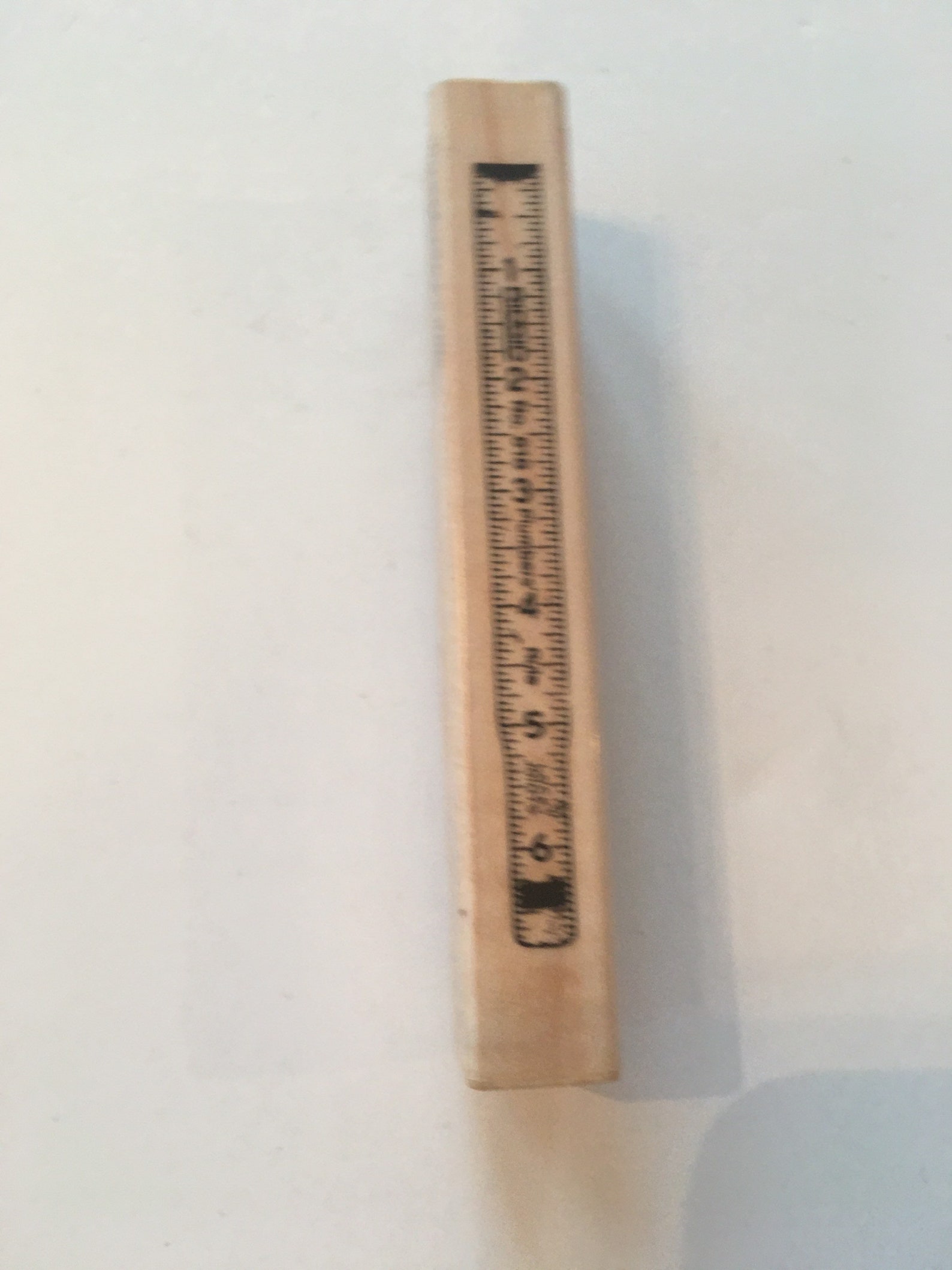 Use A Ruler Stamp Hampton Arts 7 Gypsies Carpenter Wood Ruler Red Rubber Stamp Measuring ...