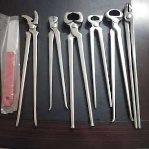 Kit de ferramentas para cuidados com cascos de ferreiro – Conjunto profissional de 7 peças para aparar e manter cascos de cavalo – Ferramentas de ferreiro de aço inoxidável para cuidados com equinos