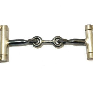 Sweet Iron D-Ring Snaffle Horse Bit – Double-Jointed Mouthpiece – Encourages Relaxation & Salivation
