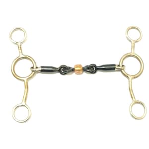 Sweet Iron Gag Bit with Copper Roller – Double-Jointed Mouth – Leverage Action for Experienced Riders