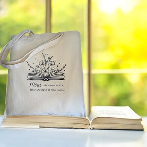Cadeau maîtresse personnalisé, sac merci maîtresse, cadeau fin d'année, tote bag maîtresse, idée cadeau maitresse