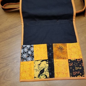 Orange Jack and Sally Flat Style Messenger Bag image 2