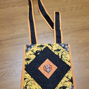 Orange Jack and Sally Flat Style Messenger Bag image 5
