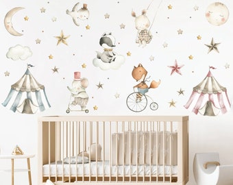 Nursery Wall Decals, Circus Decals, Wall Decor, Kids Room Decals, Carnival Decals, Nursery Decor, Wall Stickers, Wall Decals, Nursery murals