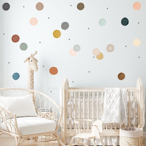 Polka Dot Wall Art Etsy