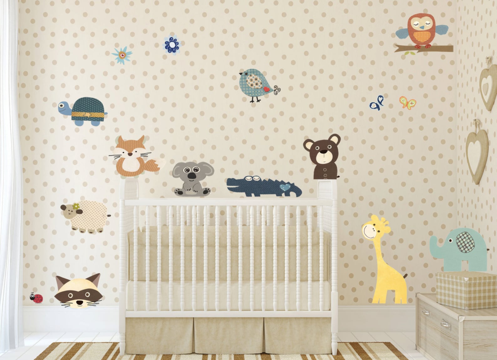 NEW Safari Animals Wall Decals Baby Room Nursery Decor Etsy