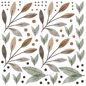 Pilz Stoff Wandtattoos, Wald Kinderzimmer Dekor, Kinder Wandtattoos, Walddekor Mix #12