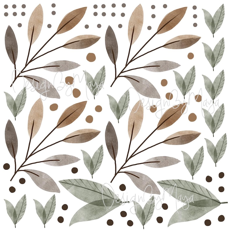 Pilz Stoff Wandtattoos, Wald Kinderzimmer Dekor, Kinder Wandtattoos, Walddekor Mix #12
