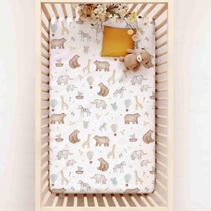 Niedliche Baby-Tiere für das Sbettchen, Bettdecke, Weltkarte, Minky oder Jersey Unsere Welt Kinderzimmer Babybettwäsche, Weltkartenbettwäsche, Reisebettwäsche, Abenteuer erwarten Sie