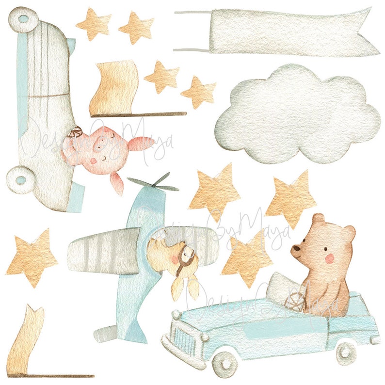 Transportation Nursery Baby Room Baby Decals Cars Decals Etsy