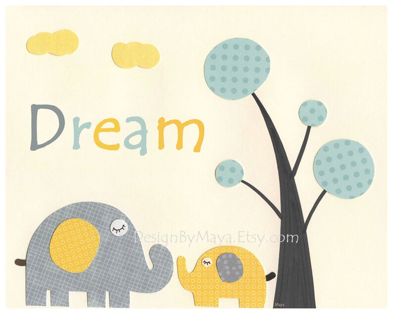 Kids Wall Art Nursery Decor // Baby Boy Room Art // Set of 3 Etsy