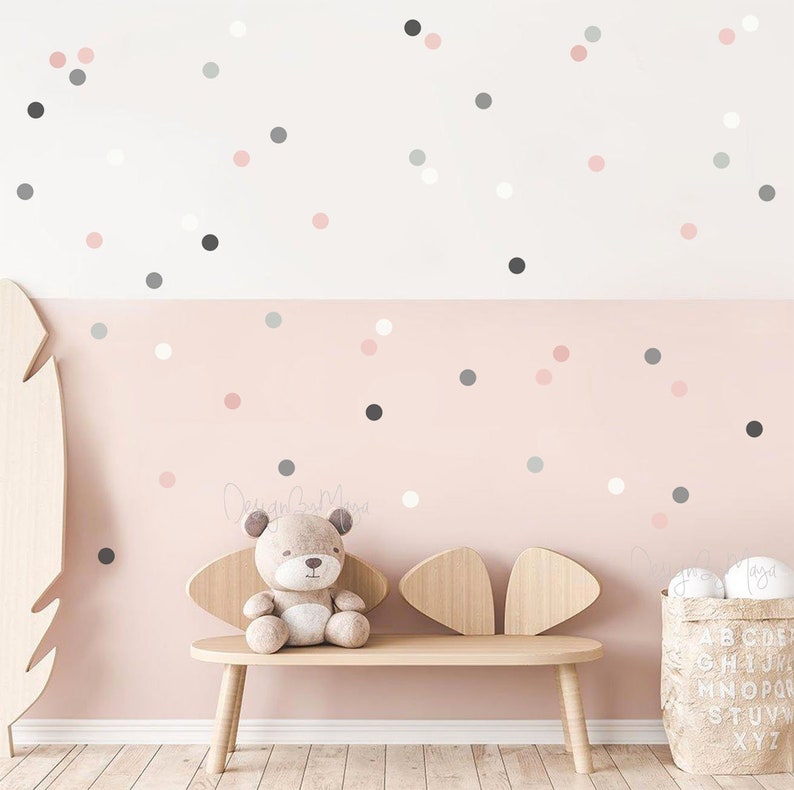 Nursery Wall Decal Girl Wall Decals Modern Nursery Wall | Etsy