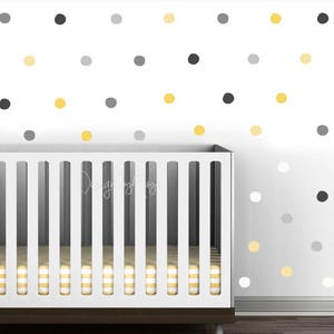 Polka dot cling, Baby Nursery Wall Decals, Vinyl Polka dots, Nursery Wall Decal, Kids decor, Modern Nursery Wall Decal, Children room art