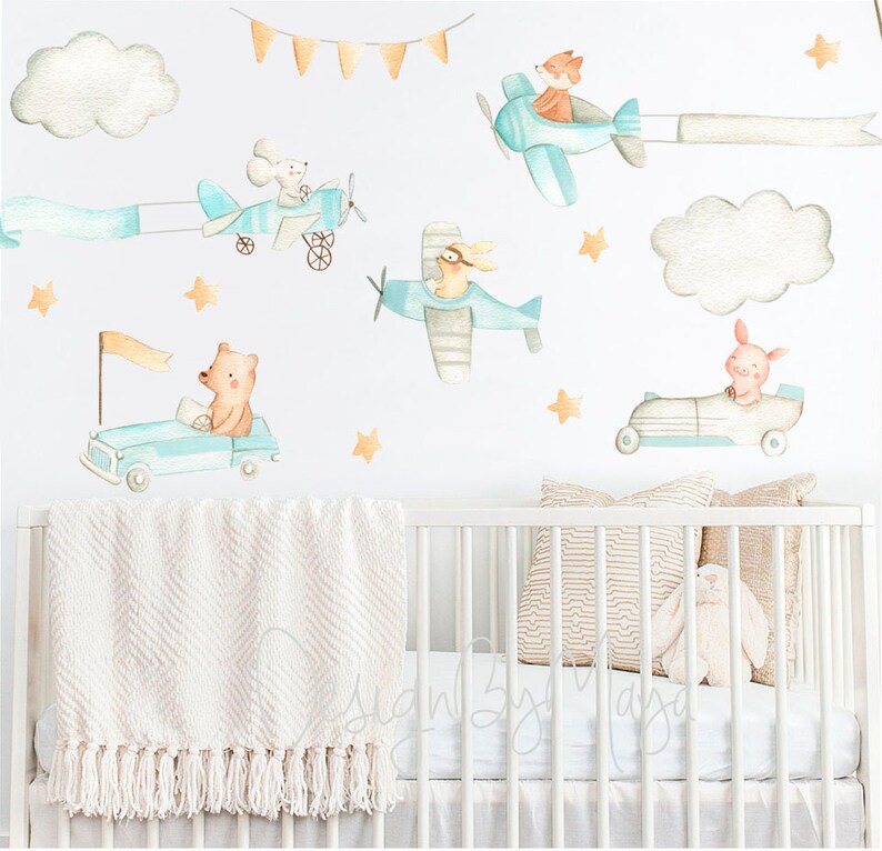 Transportation Nursery Baby Room Baby Decals Cars Decals Etsy