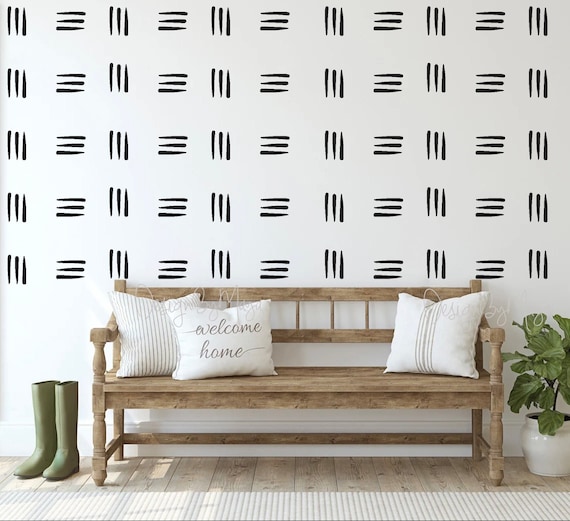 Adesivi murali a strisce, Adesivi confetti art Boho Wall Lines, Linee di  decalcomanie in tessuto, Adesivi per coriandoli, Decalcomanie moderne Per  la casa Adesivi per la casa -  Italia