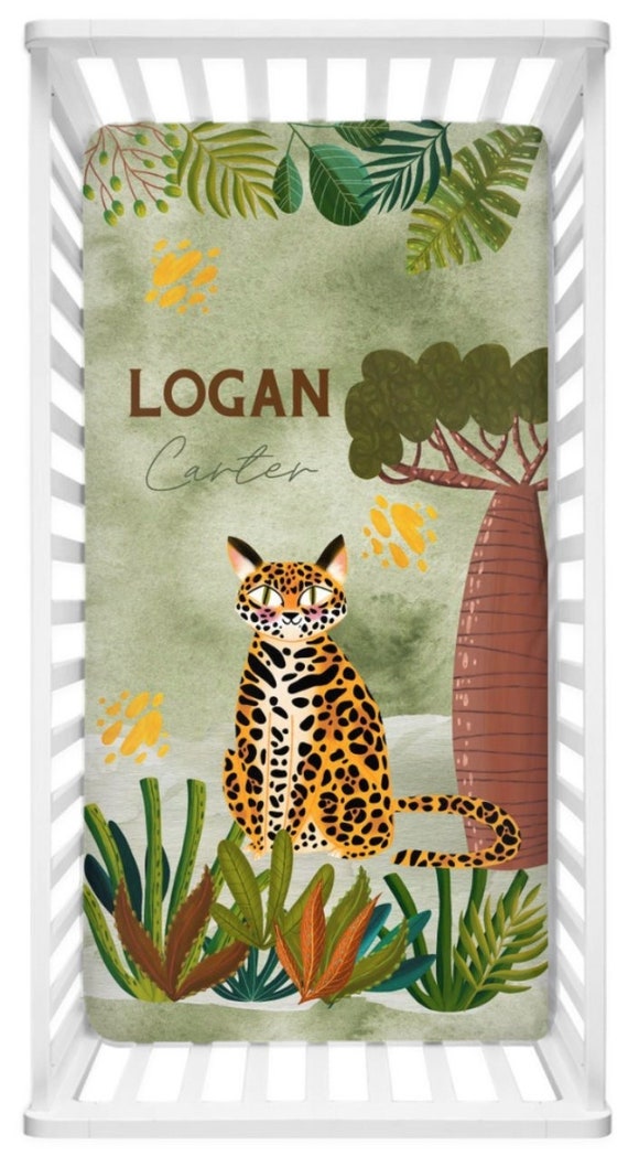 Cheetah crib sheet hotsell