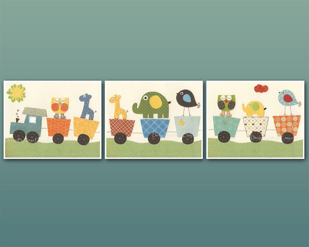 Nursery Wall Art Print Set of 3 11x14 Prints Baby Room Wall Etsy