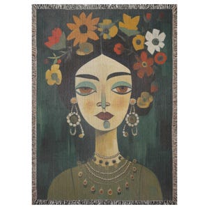 Manta tejida de Frida Kahlo, Mariposa bohemia, Mariposa de tapiz, Manta de animales, Manta de noche estrellada, Alrededor del mundo, Manta de tigre