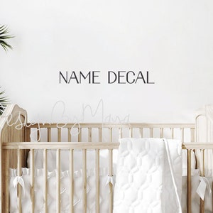 Kids name Baby name clings Playroom, Name above bed sticker, Wall sticker kids name, Kids room decor, Adventure Nursery art, Baby name decal Name / Text