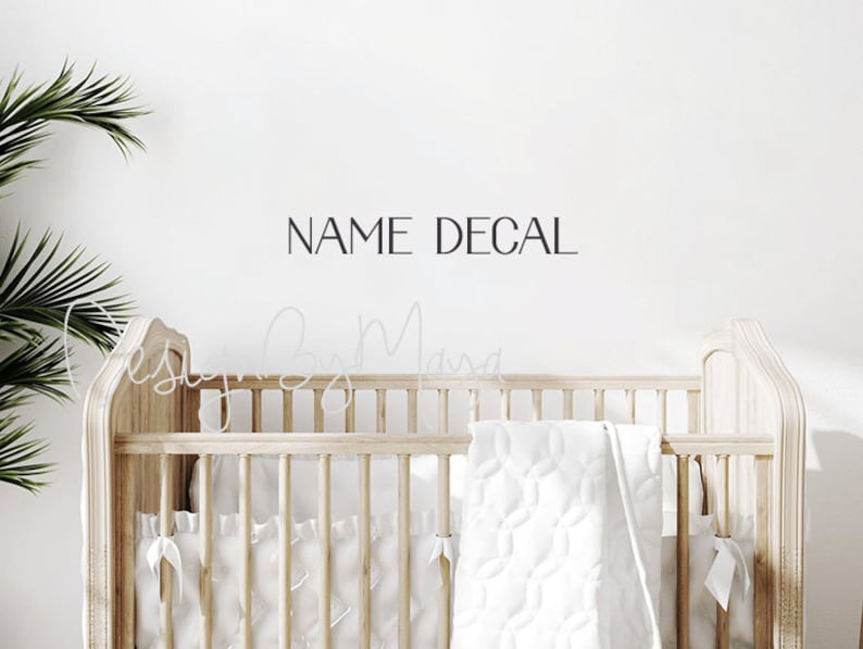 Kids name Baby name clings Playroom, Name above bed sticker, Wall sticker kids name, Kids room decor, Adventure Nursery art, Baby name decal Name / Text