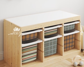 IKEA Trofast Sticker Set, Upgrade Decor, Boho Style, Floral Pattern