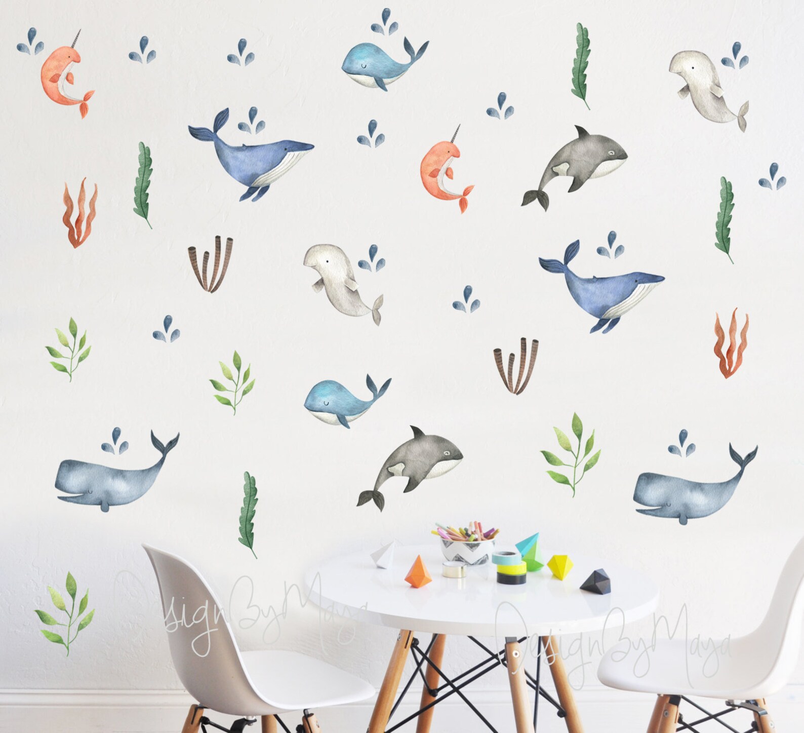 Ocean Decals Sea Decals Underwater Wall Decals Under the Etsy