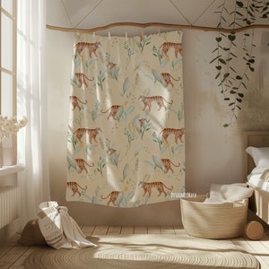 Baby Tiger Blanket: Safari Nursery Minky Fleece Bedding